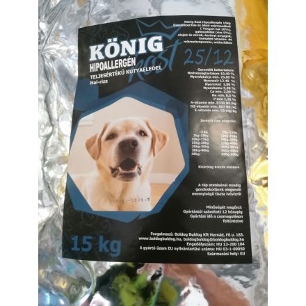 König Kost Hipoallergén Hal 15kg