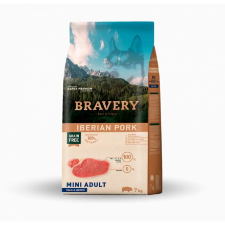 Bravery 7kg Small Ibériai Sertés száraz kutyatáp