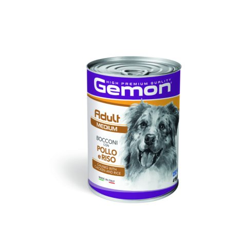 Gemon Dog Konzerv Adult 415g Csirkével és Rizzsel