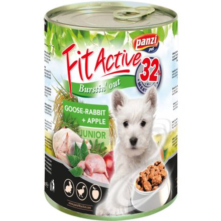 Panzi FitActive DOG 415g konzerv junior liba-nyúl