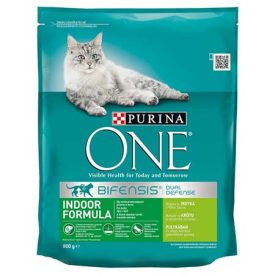 Purina One Indoor Pulykás Száraz macskaeledel 800g 602