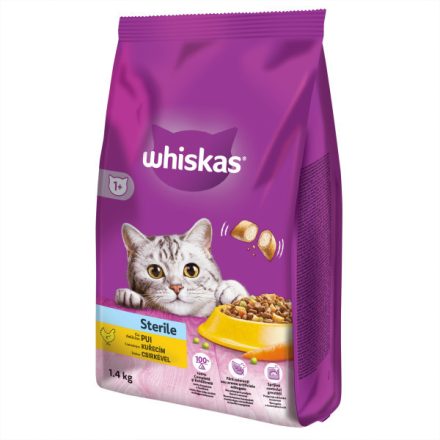 Whiskas száraz 1,4kg Steril Csirke