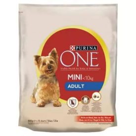   Purina ONE Mini ADULT Marhában gazdag száraz kutyaeledel 800g 731
