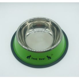 Etetőtál - zöld oldalú, fém 22cm 600ml