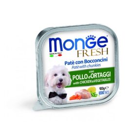Monge Dog Fresh 100g Alutálca Csirke + Zöldség