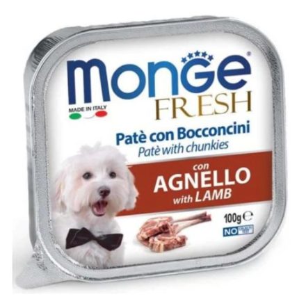Monge Dog Fresh 100g Alutálca Bárány