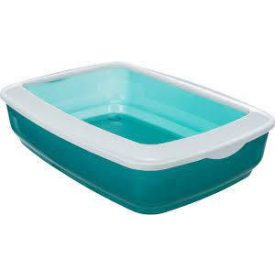   Alomtálca peremes zöld/fehér 37x15x47cm - Trixie Litter Tray