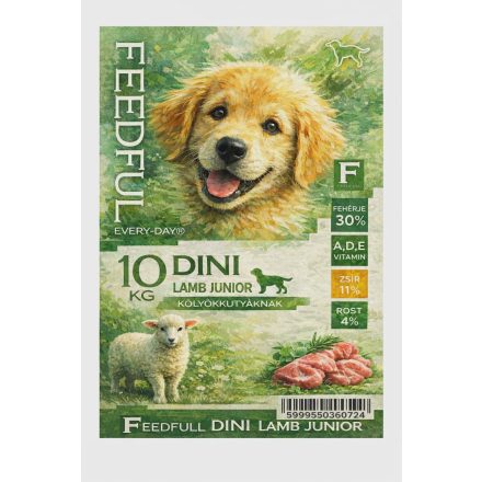 FEEDFULL Dini Dog Junior Bárány 10kg kutyatáp