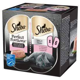   Sheba Perfect Portions Mini 6x37,5g Lazac alutálcás macskaeledel DR39N