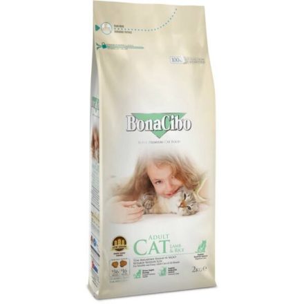 Bonacibo Cat 2kg Bárány, Szardella + Rizs száraztáp