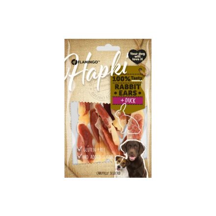 Flamingo Hapki Szárított Nyúlfül + Kacsa 85g