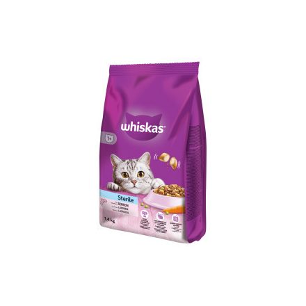 Whiskas száraz 1,4kg Steril Lazac