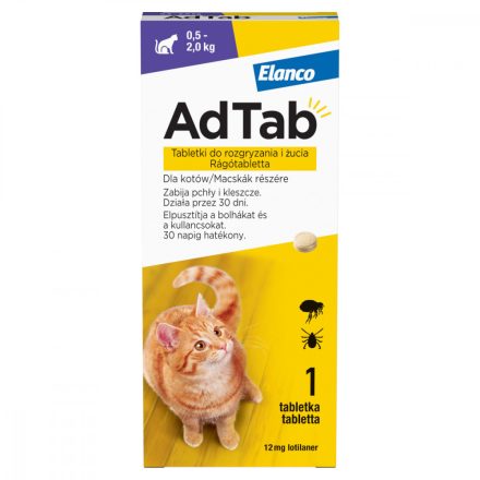 ADTAB rágótabletta MACSKA 1db (0,5-2kg)