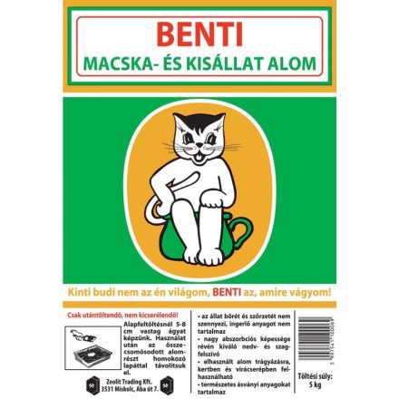 BENTI 5kg csomósodó macskaalom 