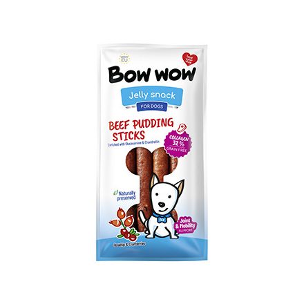 BOW Snack kolbász marha-kollagén-csipkebogyó-vörösáfonya 6db F436K