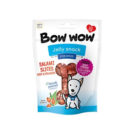 BOW Szalámi szeletek marha-kollagén 80g  BW437R