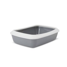 Alomtálca peremes szürke 50x14x37cm - Savic Iriz 50