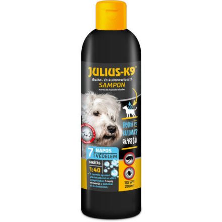 Julius K-9 Bolha- és kullancs riasztó sampon kutyák részére 200ml