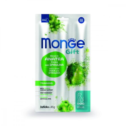 Monge Gift Training - Kacsa és spirulina 45g jutalomfalat kutyáknak