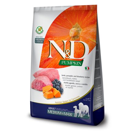 N&D Pumpkin Dog bárány és áfonya adult medium/maxi 12kg