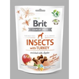   Brit Care Insects Dog Crunchy Cracker 200g Adult Pulykával és almával