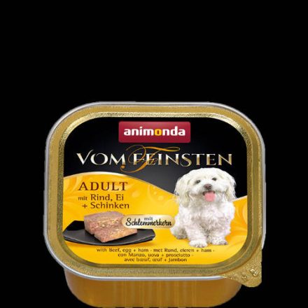 Animonda Vom Feinsten Adult Marha, Tojás és Sonka Alutálcás Kutyaeledel 150g