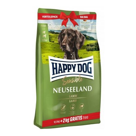 Happy Dog Supreme Neuseeland 12,5kg+2kg grátisz