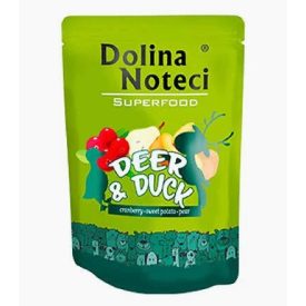   Dolina Noteci Premium SuperFood Dog 300g alutasak szarvas & kacsa