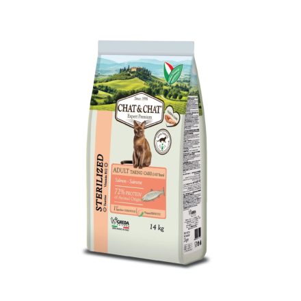 Cat&Cat 14kg Steril Lazac Száraz Macskatáp