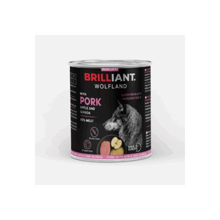 Brilliant Wolfland Sertés, Alma és Quinoa 800g