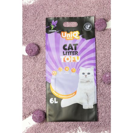 UNIQ PETS MACSKAALOM TOFU biológiailag lebomló levendula illattal 2,5 kg (UCL0003)