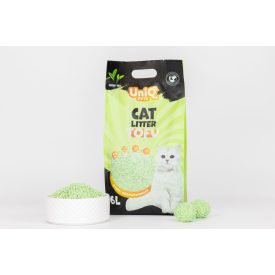   UNIQ PETS MACSKAALOM TOFU biológiailag lebomló 2,5 kg zöld tea illattal (UCL0007)