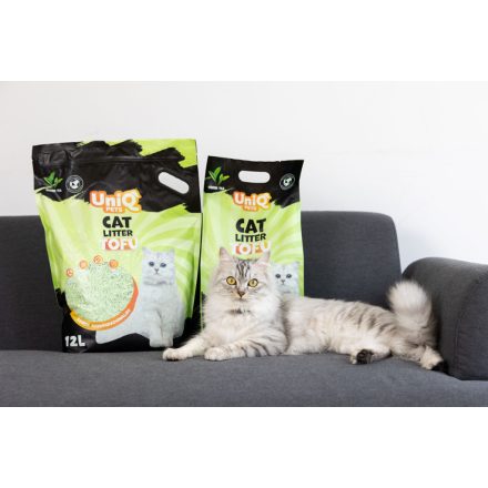UNIQ PETS MACSKAALOM TOFU biológiailag lebomló 5 kg zöld tea illattal (UCL0008)