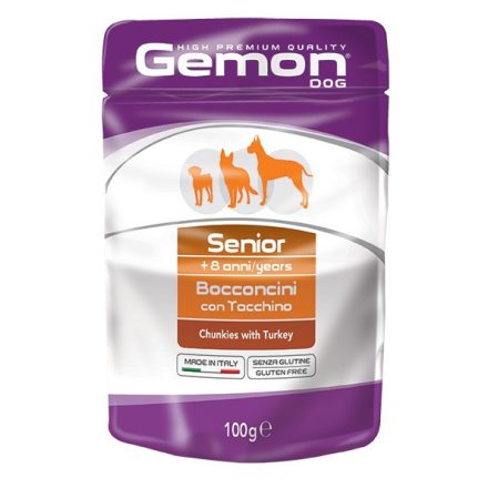 Gemon Dog Alutasak 100g Senior Pulyka