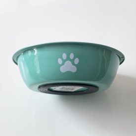   Itatótál / Etetőtál csúszásgátlóval -  fém, MENTA 14cm/400ml