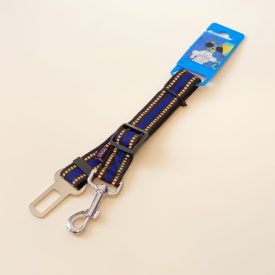Állítható kisállat biztonsági öv 2,5cm - kék