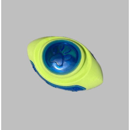 Rögbi labda 15cm, világítós, sípolós - zöld