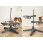 Állítható állványos kutyatál 29x25x12cm