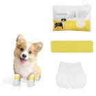 Kisállat lábvédő zokni készlet, tépőzárral - 20db - M