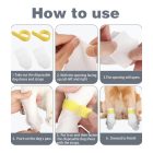 Kisállat lábvédő zokni készlet, tépőzárral - 20db - M